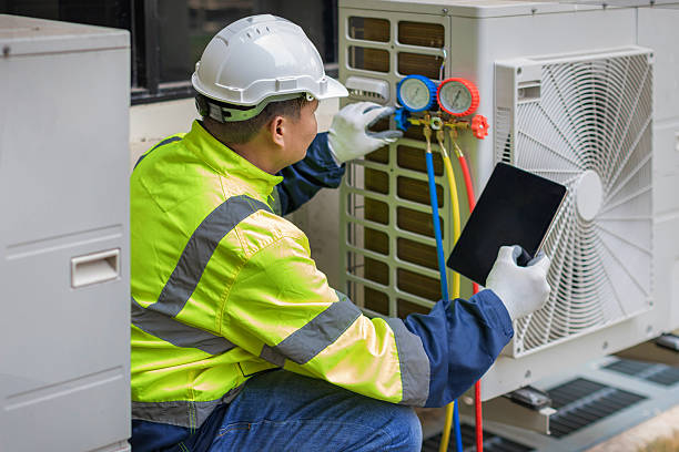 Professional Air Conditioning Repair technician working in Keyport, NJ